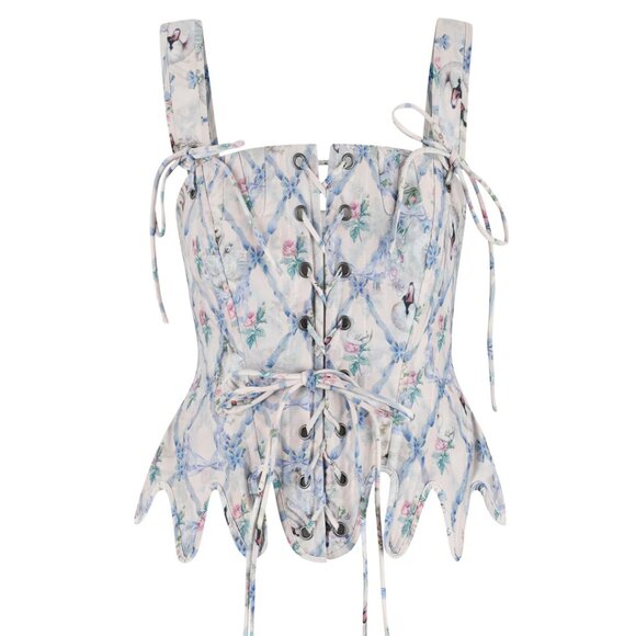 Selkie Swan Trellis Shipwrecked Corset NEW - Picture 1 of 4